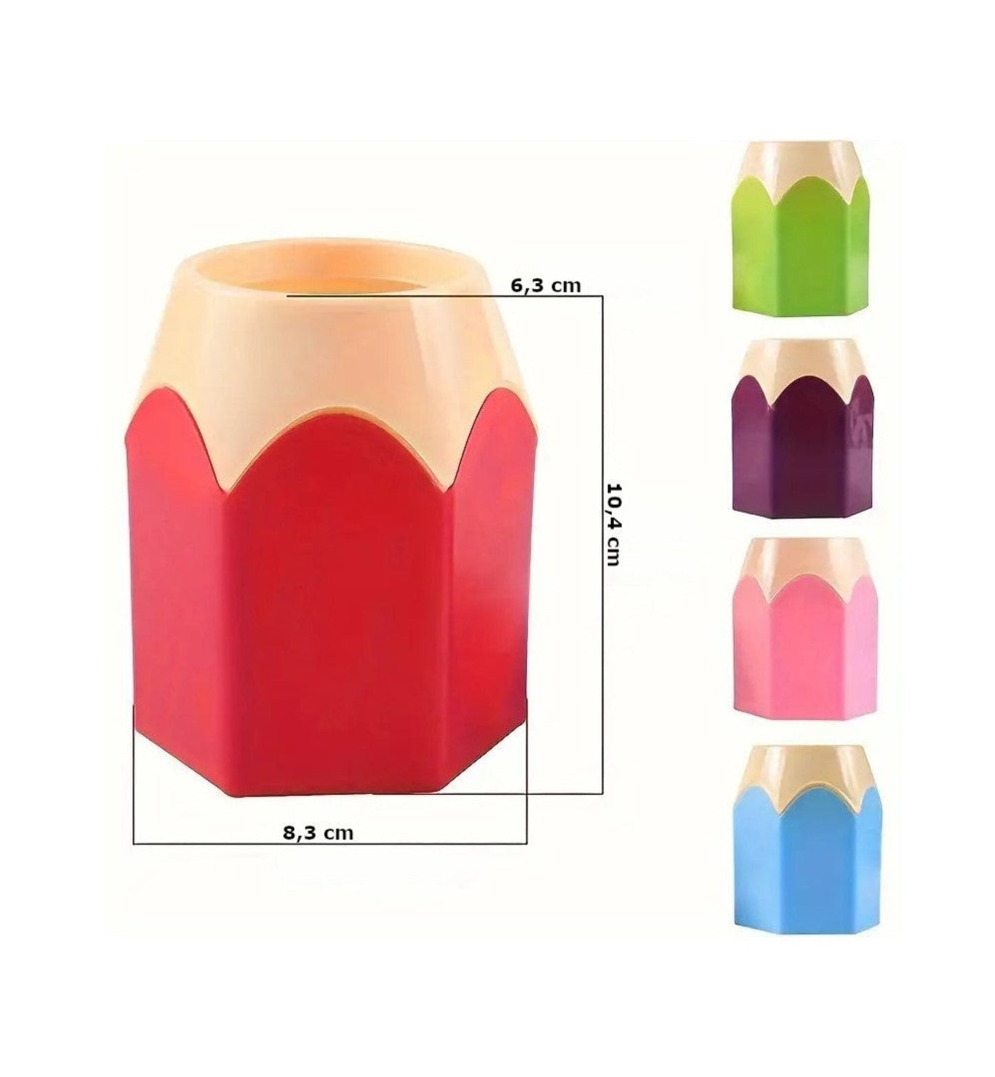 Pencil Shaped Pen Holder Set (5 Pieces)
